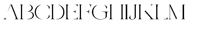 Galdertin Charetam Serif Light Expanded Font UPPERCASE