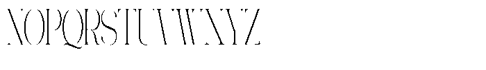 Galdertin Charetam Serif Light Extra Condensed Font UPPERCASE
