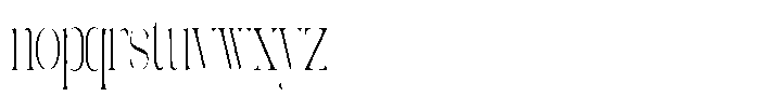 Galdertin Charetam Serif Light Extra Condensed Font LOWERCASE