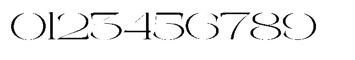 Galdertin Charetam Serif Light Extra Expanded Font OTHER CHARS
