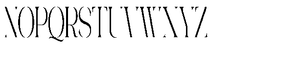 Galdertin Charetam Serif Medium Condensed Font UPPERCASE