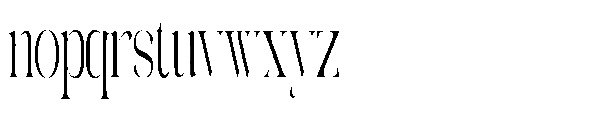 Galdertin Charetam Serif Medium Condensed Font LOWERCASE