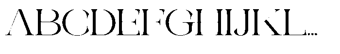 Galdertin Charetam Serif Medium Expanded Font UPPERCASE