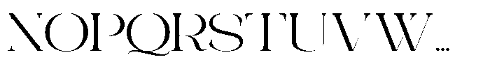 Galdertin Charetam Serif Medium Expanded Font UPPERCASE