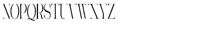 Galdertin Charetam Serif Medium Extra Condensed Font UPPERCASE