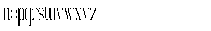 Galdertin Charetam Serif Medium Extra Condensed Font LOWERCASE