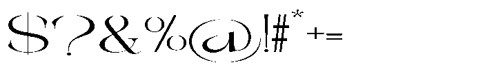 Galdertin Charetam Serif Medium Extra Expanded Font OTHER CHARS