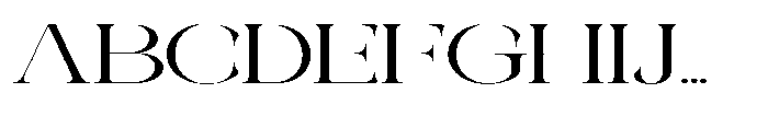 Galdertin Charetam Serif Medium Extra Expanded Font UPPERCASE