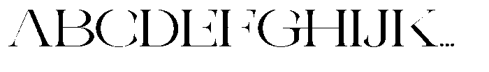 Galdertin Charetam Serif Medium Scale Font UPPERCASE
