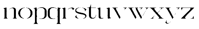 Galdertin Charetam Serif Medium Scale Font LOWERCASE