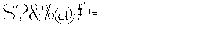 Galdertin Charetam Serif Regular Font OTHER CHARS