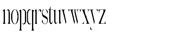 Galdertin Charetam Serif Semi Bold Condensed Font LOWERCASE