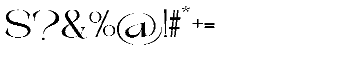Galdertin Charetam Serif Semi Bold Expanded Font OTHER CHARS