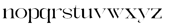 Galdertin Charetam Serif Semi Bold Expanded Font LOWERCASE