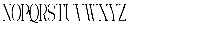 Galdertin Charetam Serif Semi Bold Extra Condensed Font UPPERCASE