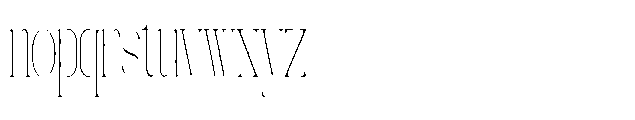 Galdertin Charetam Serif Thin Condensed Font LOWERCASE
