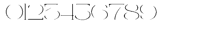 Galdertin Charetam Serif Thin Expanded Font OTHER CHARS