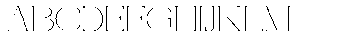 Galdertin Charetam Serif Thin Expanded Font UPPERCASE