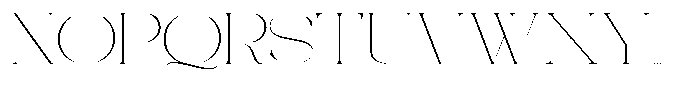 Galdertin Charetam Serif Thin Expanded Font UPPERCASE