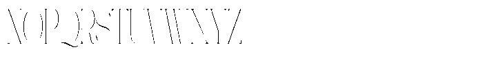 Galdertin Charetam Serif Thin Extra Condensed Font UPPERCASE