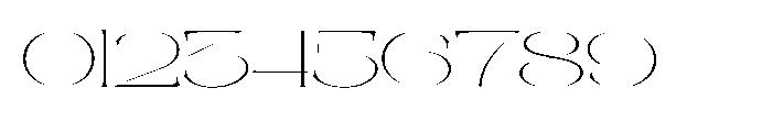 Galdertin Charetam Serif Thin Extra Expanded Font OTHER CHARS