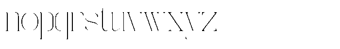 Galdertin Charetam Serif Thin Font LOWERCASE