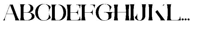 Galdertine Charetam Semi Serif Galdertine Charetam SM S Black Extra Expanded Font UPPERCASE