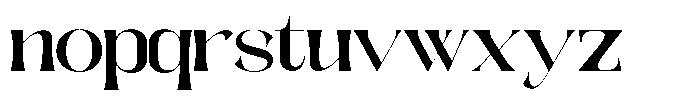 Galdertine Charetam Semi Serif Galdertine Charetam SM S Black Extra Expanded Font LOWERCASE