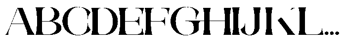 Galdertine Charetam Semi Serif Galdertine Charetam SM S Black Ultra Expanded Font UPPERCASE