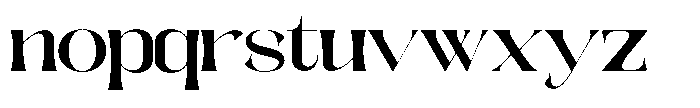 Galdertine Charetam Semi Serif Galdertine Charetam SM S Black Ultra Expanded Font LOWERCASE
