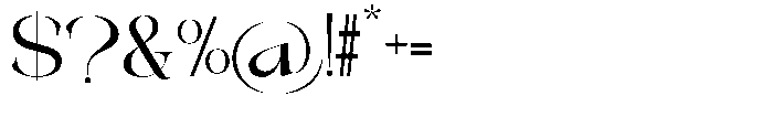Galdertine Charetam Semi Serif Galdertine Charetam SM S Bold Expanded Font OTHER CHARS