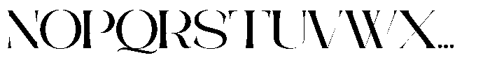 Galdertine Charetam Semi Serif Galdertine Charetam SM S Bold Extra Expanded Font UPPERCASE