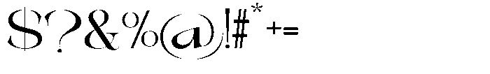 Galdertine Charetam Semi Serif Galdertine Charetam SM S Bold Ultra Expanded Font OTHER CHARS