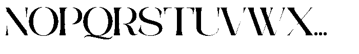 Galdertine Charetam Semi Serif Galdertine Charetam SM S Extra Bold Expanded Font UPPERCASE