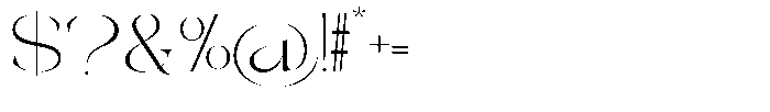 Galdertine Charetam Semi Serif Galdertine Charetam SM S Light Ultra Expanded Font OTHER CHARS