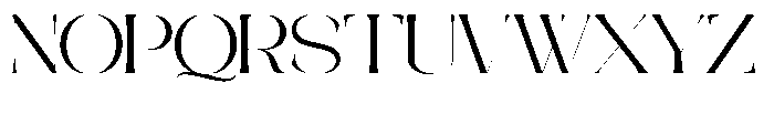 Galdertine Charetam Semi Serif Galdertine Charetam SM S Medium Extra Expanded Font UPPERCASE