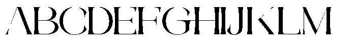 Galdertine Charetam Semi Serif Galdertine Charetam SM S Semi Bold Ultra Expanded Font UPPERCASE