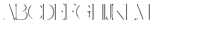 Galdertine Charetam Semi Serif Galdertine Charetam SM S Thin Expanded Font UPPERCASE
