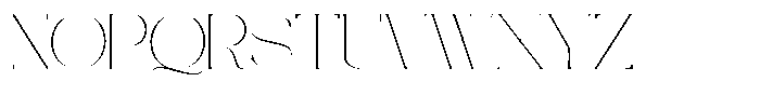 Galdertine Charetam Semi Serif Galdertine Charetam SM S Thin Expanded Font UPPERCASE