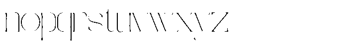 Galdertine Charetam Semi Serif Galdertine Charetam SM S Thin Expanded Font LOWERCASE