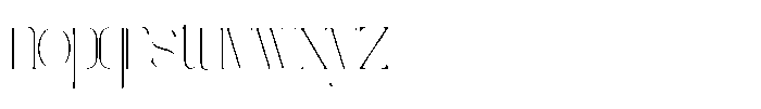 Galdertine Charetam Semi Serif Galdertine Charetam SM S Thin Extra Condensed Font LOWERCASE