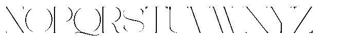Galdertine Charetam Semi Serif Galdertine Charetam SM S Thin Extra Expanded Font UPPERCASE