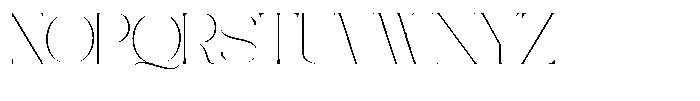 Galdertine Charetam Semi Serif Galdertine Charetam SM S Thin Semi Expanded Font UPPERCASE