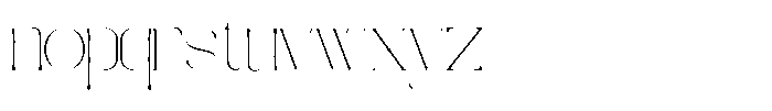 Galdertine Charetam Semi Serif Galdertine Charetam SM S Thin Semi Expanded Font LOWERCASE
