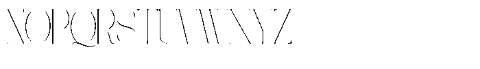 Galdertine Charetam Semi Serif Galdertine Charetam SM S Thin Ultra Condensed Font UPPERCASE