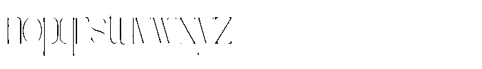 Galdertine Charetam Semi Serif Galdertine Charetam SM S Thin Ultra Condensed Font LOWERCASE