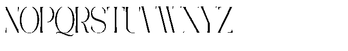 Galdertine Charetam Semi Serif Galdertine Charetam SM S Ultra Condensed Font UPPERCASE