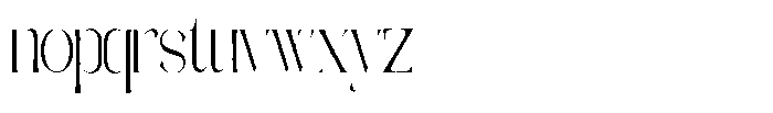 Galdertine Charetam Semi Serif Galdertine Charetam SM S Ultra Condensed Font LOWERCASE