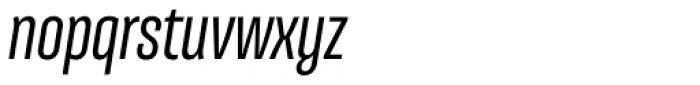Galeana Compressed Bold Italic Font LOWERCASE