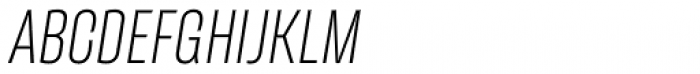 Galeana Compressed Regular Italic Font UPPERCASE